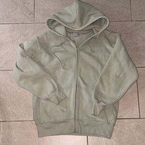 TNA COZY FLEECE BOYFRIEND FIT ZIP UP HOODIE